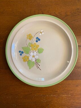 Vtg JI Stonecrest Andre Ponche April Song Flowers Floral Motif Dinner Plate